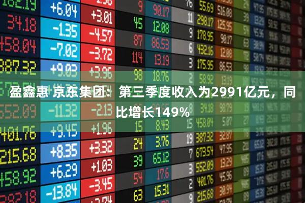 盈鑫惠 京东集团：第三季度收入为2991亿元，同比增长149%
